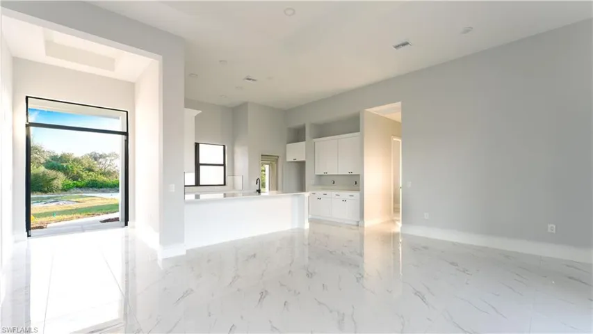 Empty room with sink