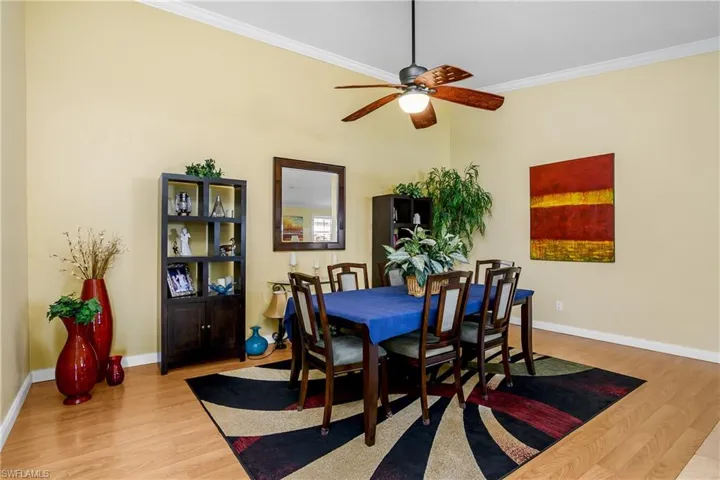Vaulted Ceiling with Fan and Lighting