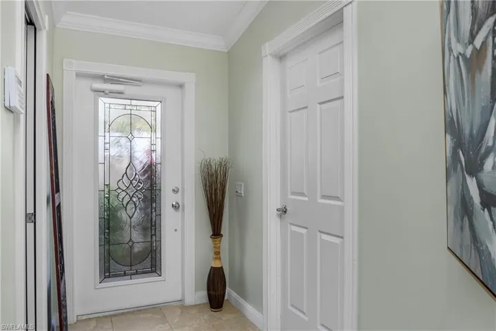 Glass Door for extra light in Entry
