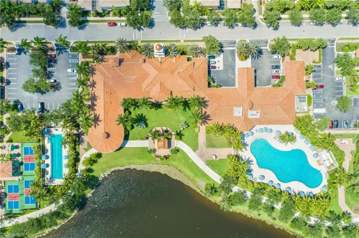 High above the Pickleball Courts