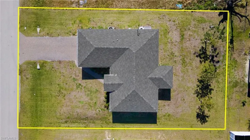 Birds eye view of property