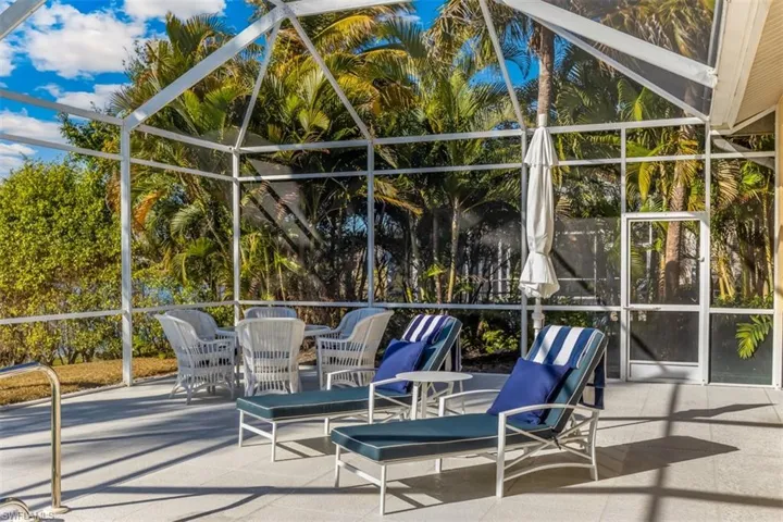View of patio with a  outdoor dining area