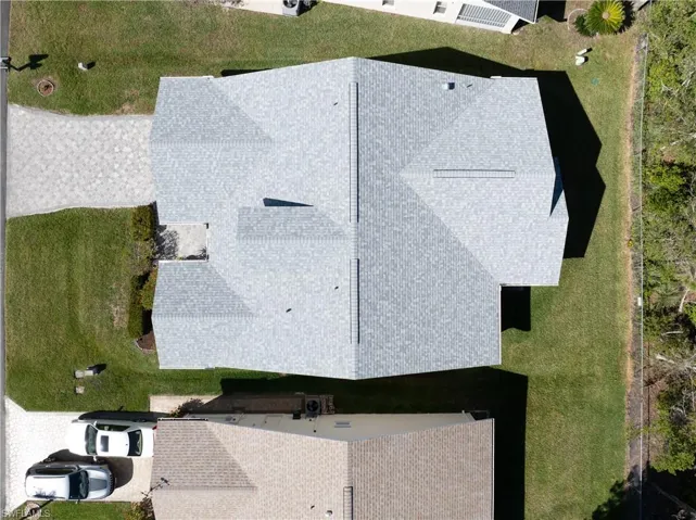 Birds eye view of property