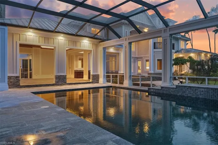 View of Outdoor Swimming Pool, Spa, and Outdoor Pavilion