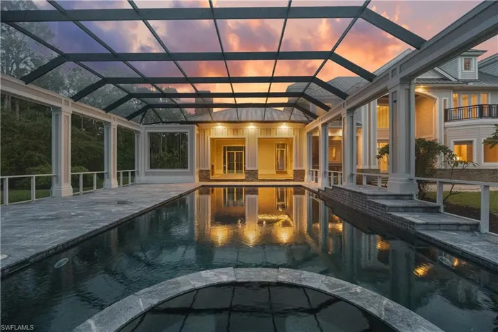 View of Outdoor Swimming Pool, Spa, and Outdoor Pavilion