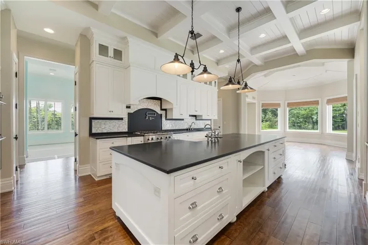 Kitchen with Viking Appliances and Leather Finished Granite