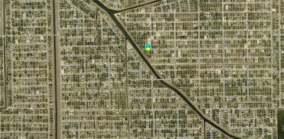 Aerial view of property's location