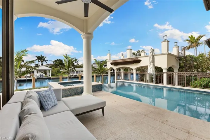 Infinity edge pool during the day