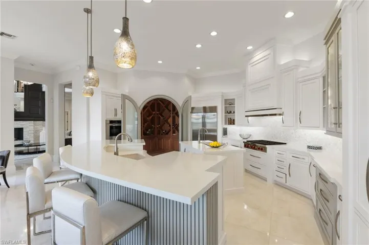 Kitchen featuring double islands