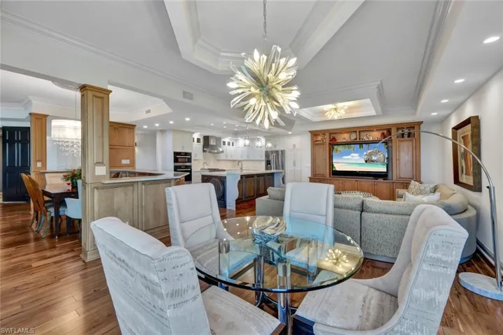 Family room dining area.