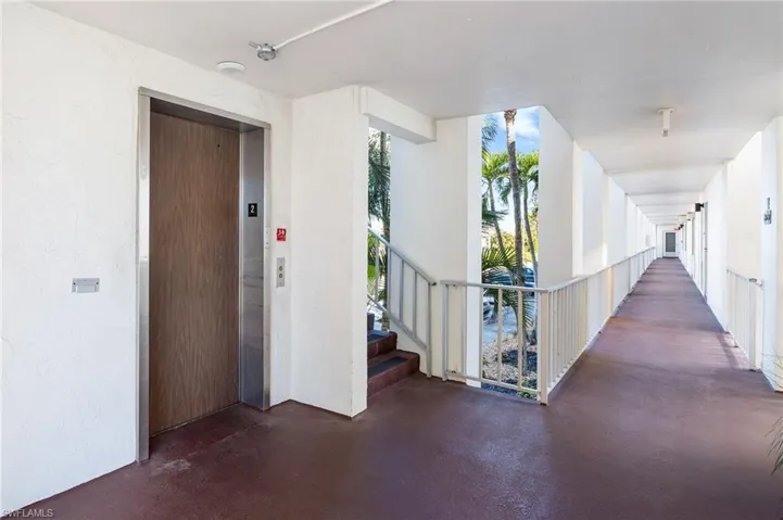 Hall with elevator