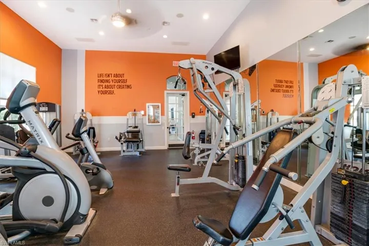 View of exercise room in clubhouse