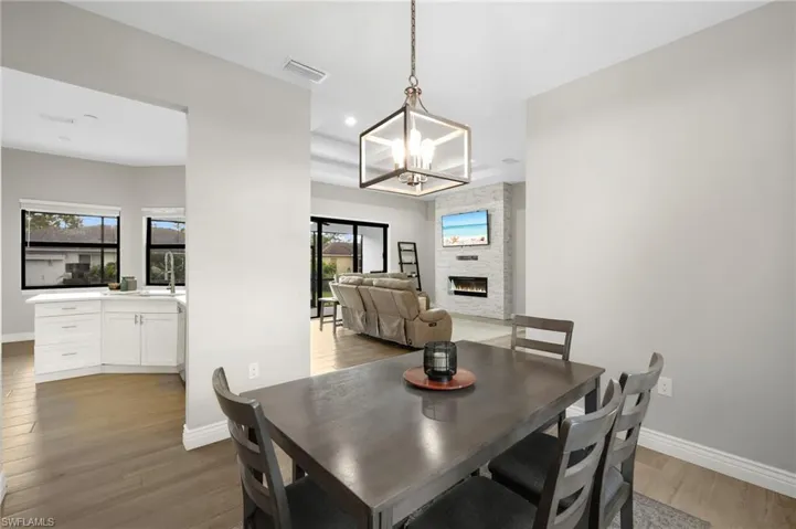 DINING AREA OPEN TO KITCHEN