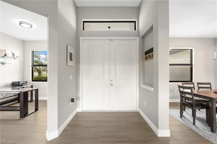 DOUBLE-DOOR ENTRY WITH FOYER