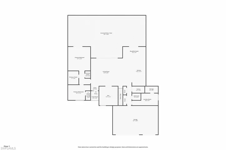 View of floor plan / room layout
