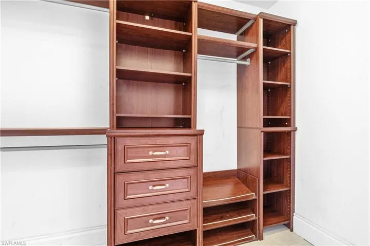 Primary closets feature 2 separate walk-in spaces