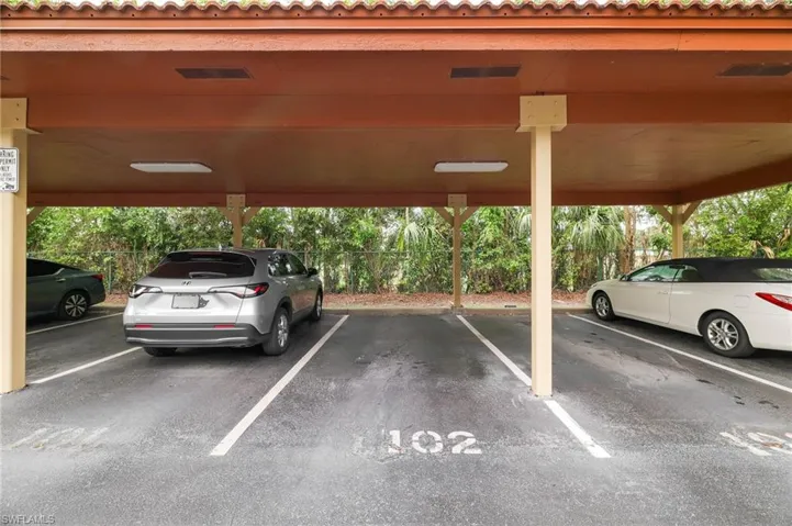 Deeded and Reserved Carport Space #102 in front of your building 8940