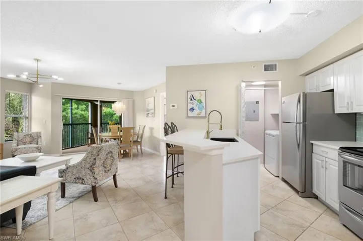 Kitchen to Laundry Area with Shelving