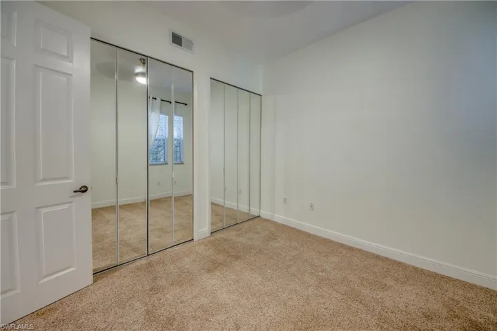 Guest bedroom with large closet.