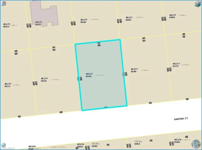 Lee County Property Appraiser GeoView parcel map. Approximate acreage and dimensions; not a survey.