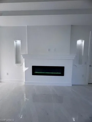 Interior details with a fireplace