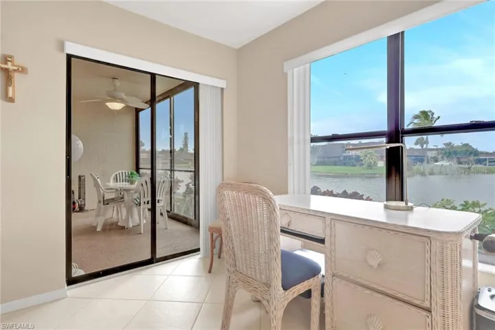 Desk Area in Primary Ensuite, Access to the Lanai