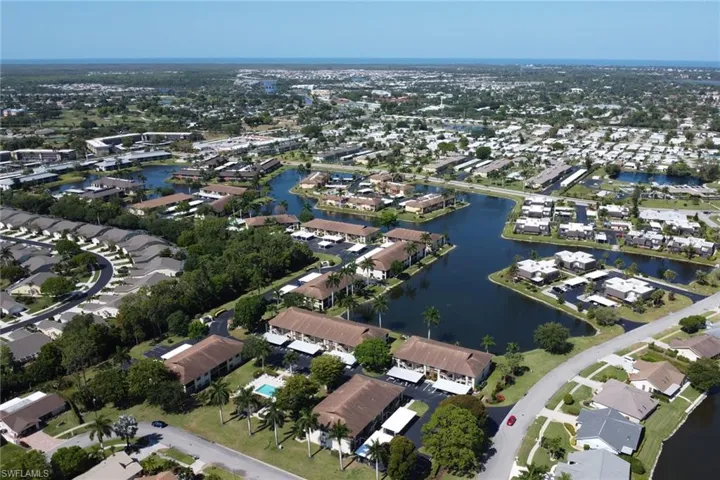 Aerial view of Property and Surrounding Neighborhood