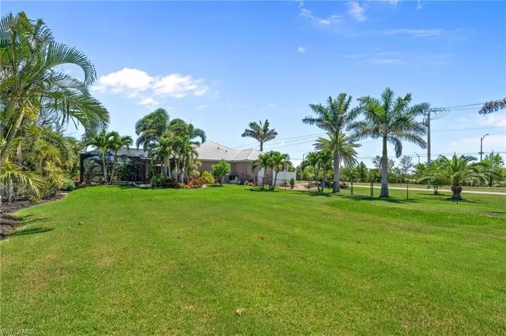 View of green lawn