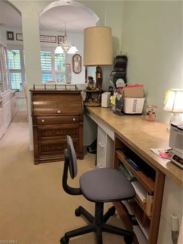 office space with a built-in.  Perfect to run your business from home!