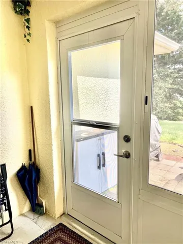 View of sunroom doorway