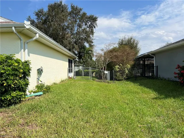 View of  side yard