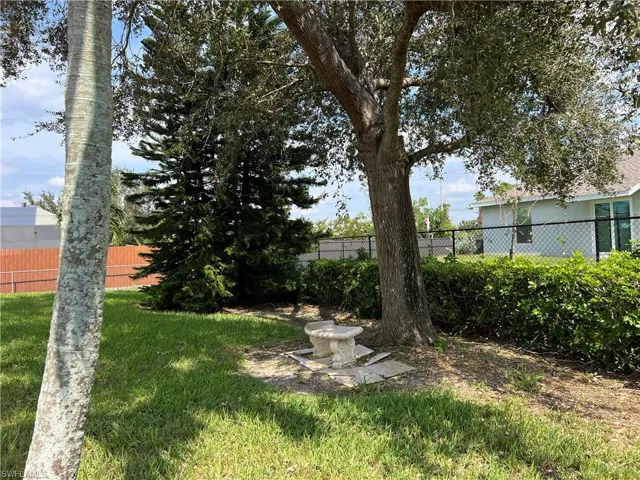 View of lovely back yard
