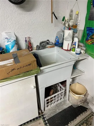 View of  sink & storage cabinets