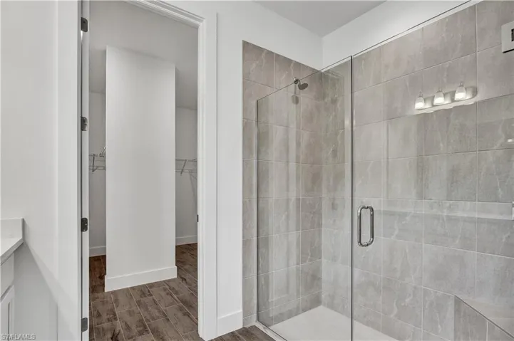 Luxe, walk-in shower