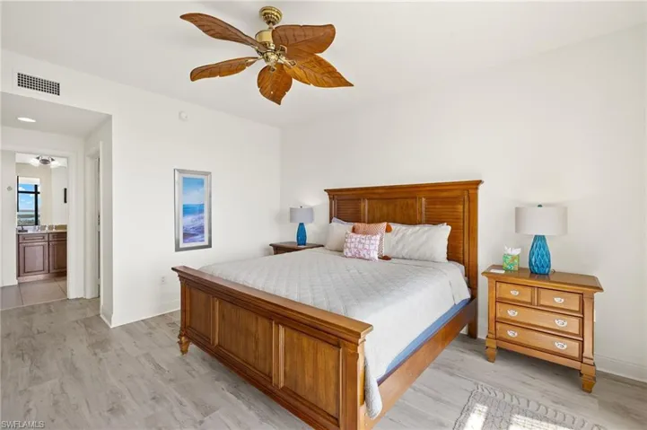 Master bedroom with walk in closet and Bathroom