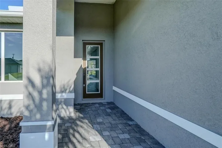 View of exterior entry