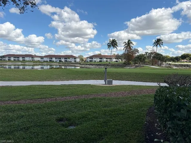 View of 16th tee and 17th green from rear of property.