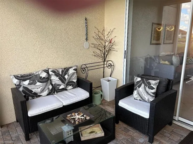 Brick paved and screened lanai.