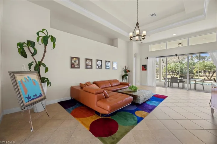 Great room from foyer hall