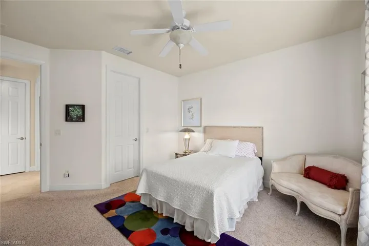 1st guest bedroom w/large walk-in closet
