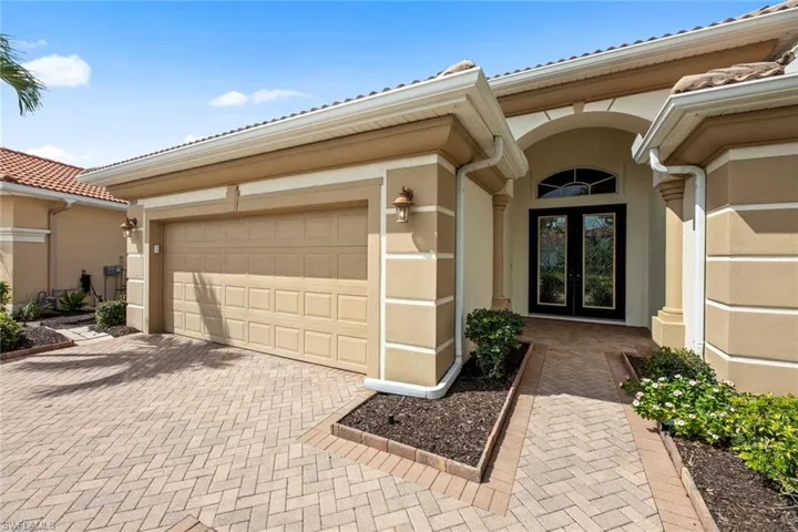 Brick paver drive and walkway to front entry