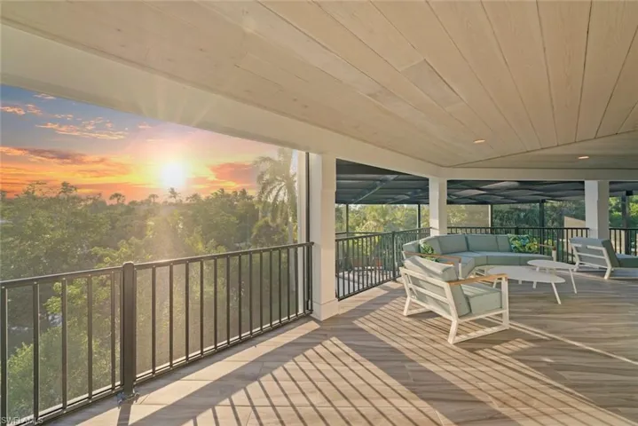 Sunset view from main floor Lanai.