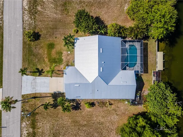 View from above of property