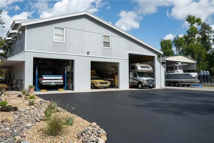 Garage with apartment above