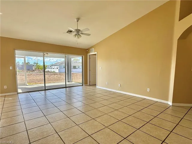 Greatroom. . . Note Three slider to screened lanai