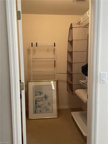 Master bedroom walk in closet