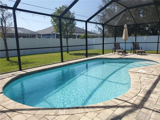 Pool and sun deck area
