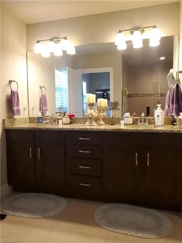 Large vanity with double sinks