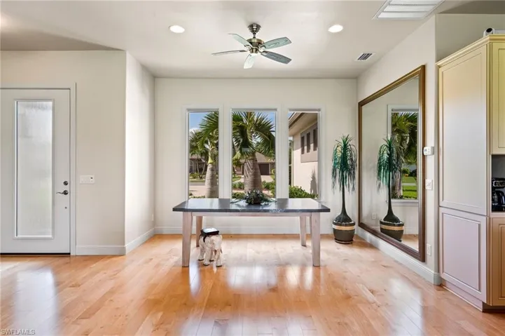 View of formal dining area