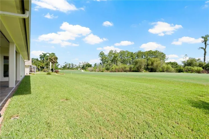 Large lawn area with room for a pool